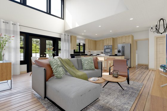 Interior - Family Room for Traditional House Plan #1060-148 - 3 bed, 2.5 bath