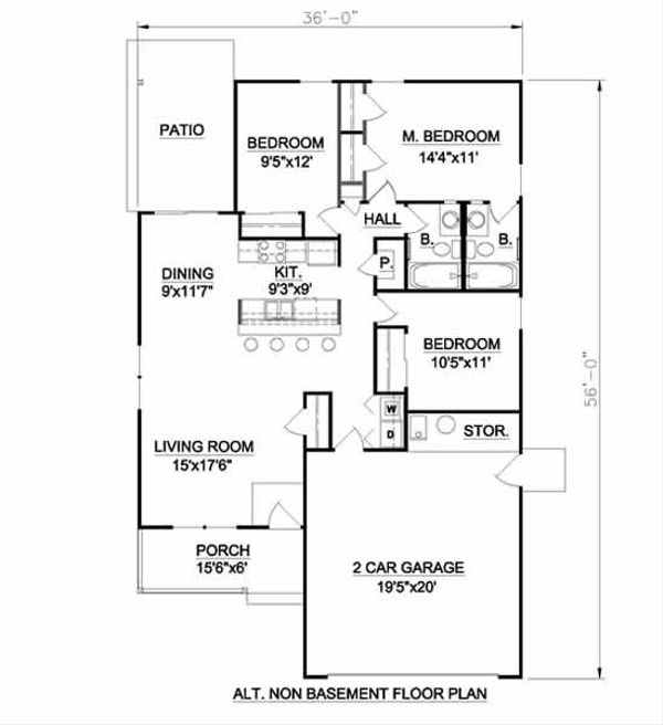Farmhouse Floor Plan - Other Floor Plan #116-263