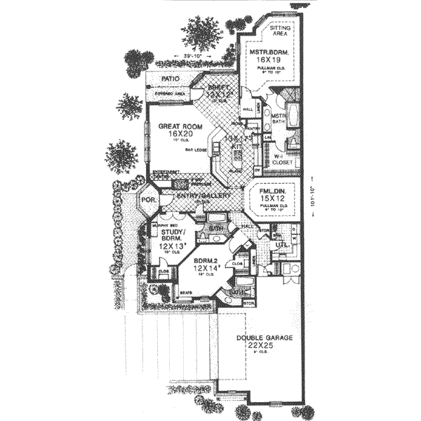 Tudor Floor Plan - Main Floor Plan #310-488
