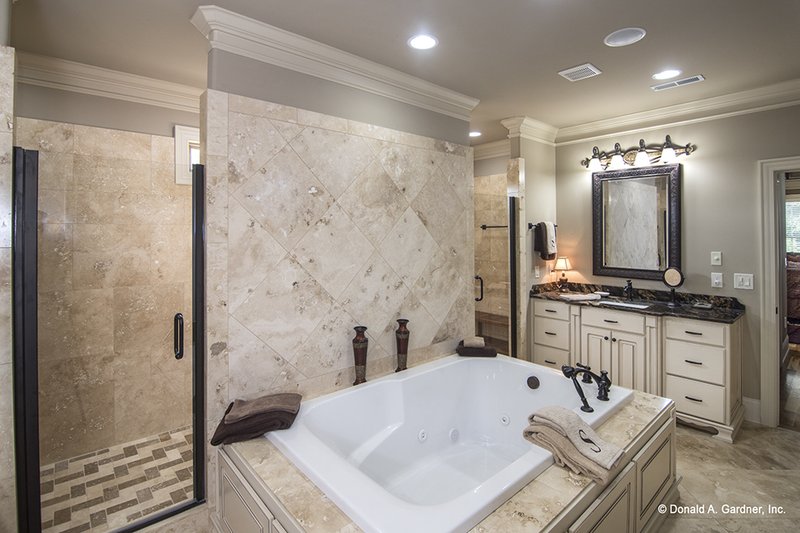 Architectural House Design - Interior - Master Bathroom for Country House Plan #929-556 - 4 bed, 3 bath