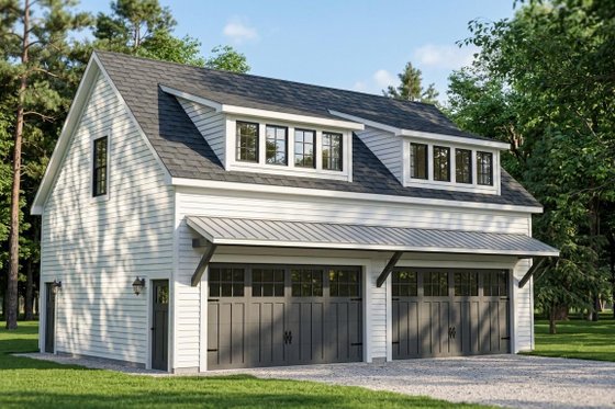 Exterior - Front Elevation for Country House Plan #1064-75 - 1 bed, 1 bath