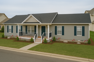 Ranch Exterior - Front Elevation Plan #1115-4