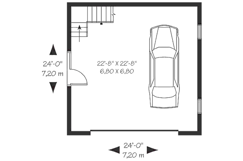 Dream House Plan - Floor Plan - Main Floor for Craftsman House Plan #23-436, 0 bath
