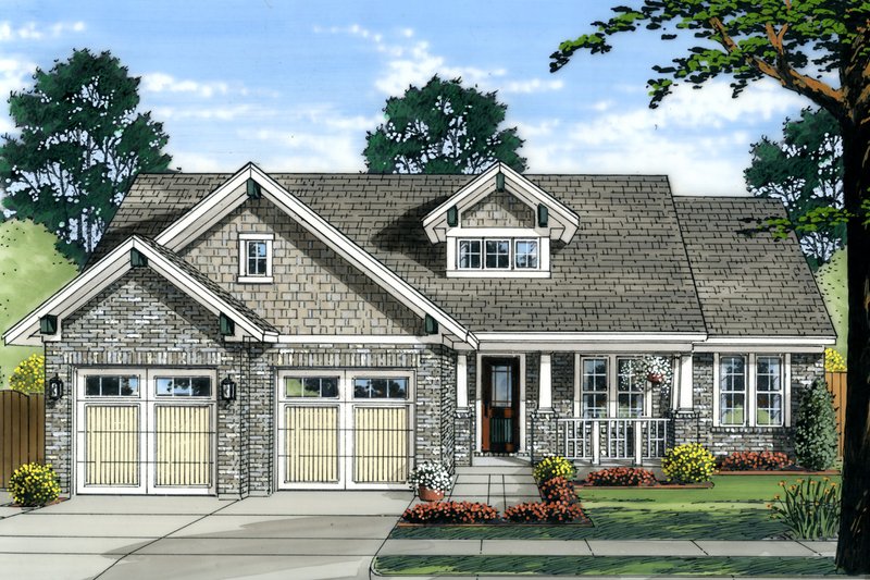 Dream House Plan - Cottage Exterior - Front Elevation Plan #46-926