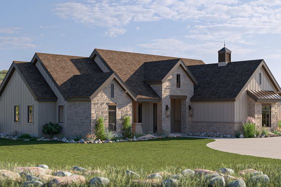 Exterior - Other Elevation 1 for Craftsman House Plan #455-275 - 3 bed, 2 bath