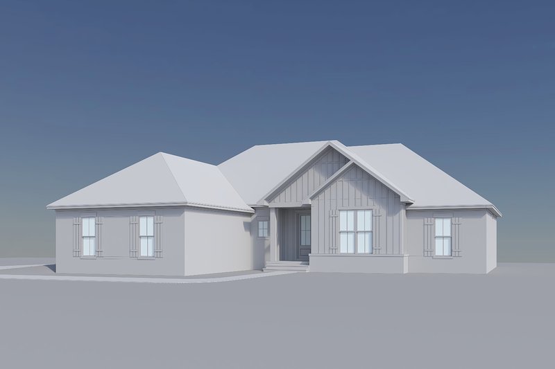 House Blueprint - Exterior - Front Elevation 6 for Farmhouse House Plan #430-425 - 4 bed, 2 bath