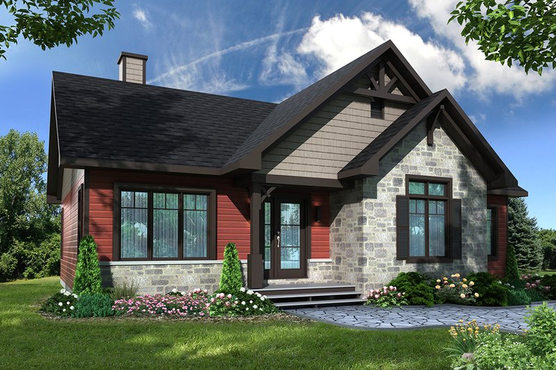 House Plan Design - Craftsman Exterior - Front Elevation Plan #23-2666