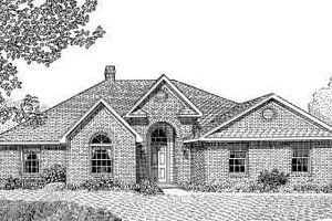 Traditional Exterior - Front Elevation Plan #11-111
