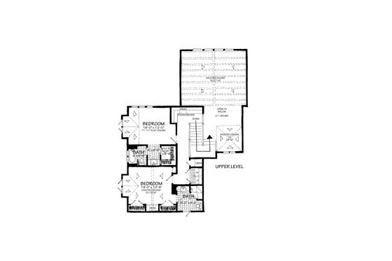 Floor Plan - Upper Floor for Country House Plan #942-56 - 4 bed, 4.5 bath