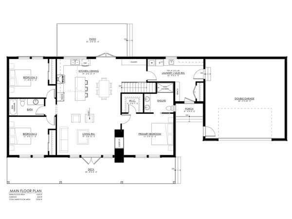 Home Plan - Cottage Floor Plan - Main Floor Plan #1114-57