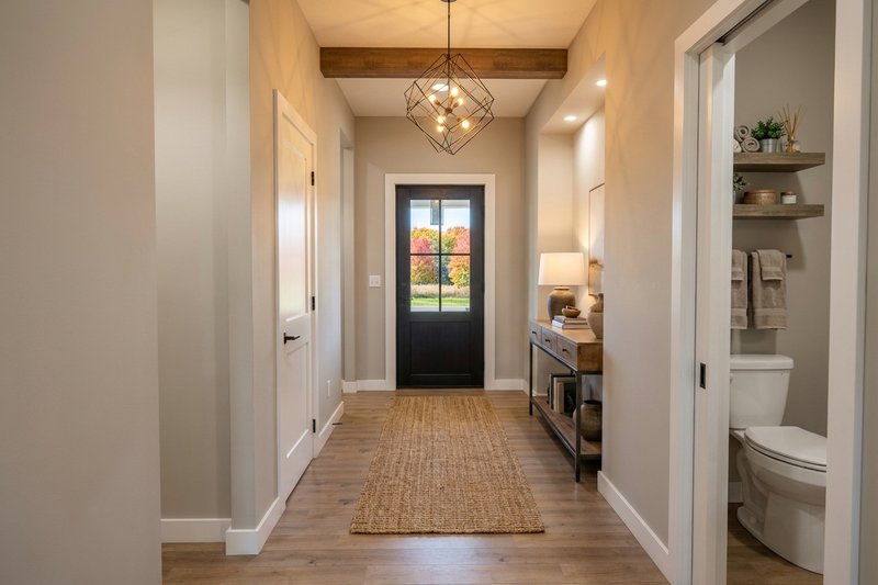 Dream House Plan - Interior - Entry 1 for Ranch House Plan #51-1583 - 3 bed, 2.5 bath