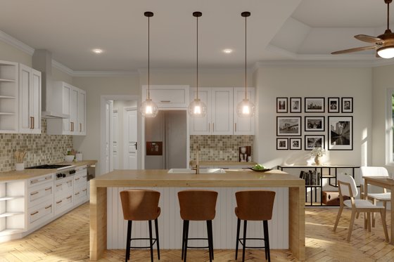 Interior - Kitchen 1 for Craftsman House Plan #54-381 - 4 bed, 3.5 bath