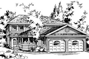 Traditional Exterior - Front Elevation Plan #18-9107