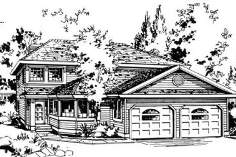 Architectural House Design - Traditional Exterior - Front Elevation Plan #18-9107
