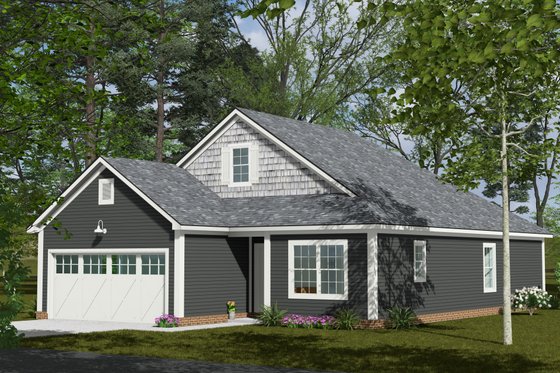 Exterior - Other Elevation for Cottage House Plan #513-2420 - 3 bed, 2 bath