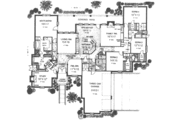 European Style House Plan - 4 Beds 3.5 Baths 3817 Sq/Ft Plan #310-506 