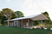 Barndominium Style House Plan - 2 Beds 2 Baths 1725 Sq/Ft Plan #1107-41 