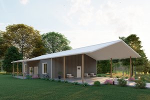 Exterior - Other Elevation 1 for Barndominium House Plan #1107-41 - 2 bed, 2 bath