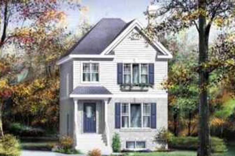 Dream House Plan - Traditional Exterior - Front Elevation Plan #25-261