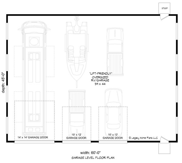 House Blueprint - Contemporary Floor Plan - Main Floor Plan #932-652