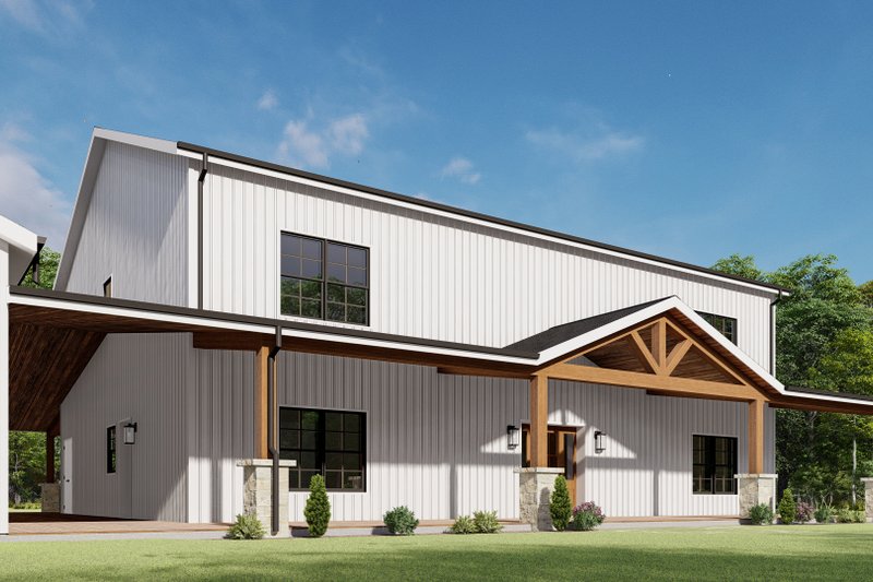Dream House Plan - Exterior - Other Elevation 7 for Barndominium House Plan #1092-49 - 7 bed, 5 bath