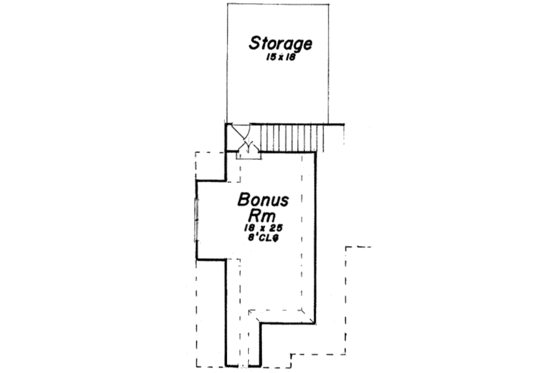 Floor Plan - Upper Floor for European House Plan #52-175 - 4 bed, 3.5 bath