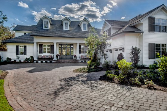 Exterior - Front Elevation 4 for Southern House Plan #930-534 - 4 bed, 5.5 bath