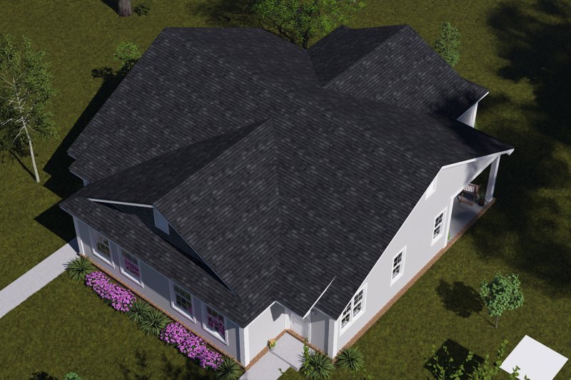 Architectural House Design - Exterior - Other Elevation 8 for Cottage House Plan #513-2445 - 2 bed, 2 bath