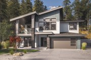 Contemporary Style House Plan - 3 Beds 4 Baths 2630 Sq/Ft Plan #1100-63 