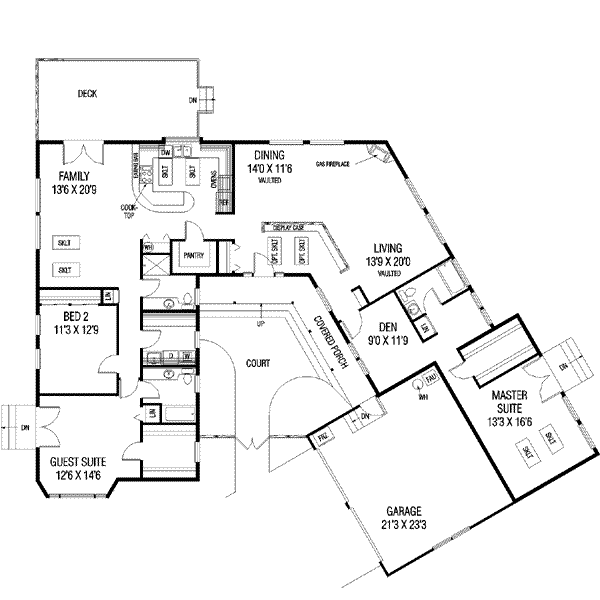 House Design - Traditional Floor Plan - Main Floor Plan #60-478