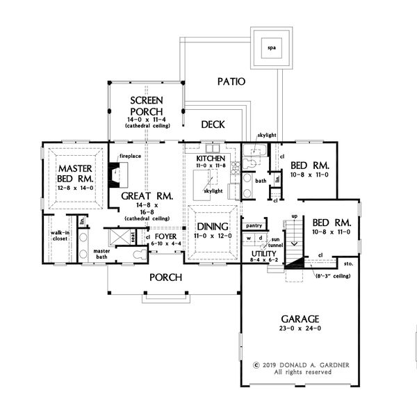 Farmhouse Floor Plan - Main Floor Plan #929-1118