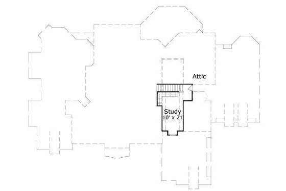 Floor Plan - Other Floor for European House Plan #411-166 - 5 bed, 6.5 bath