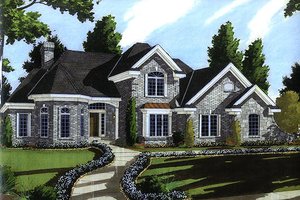 Traditional Exterior - Front Elevation Plan #46-502