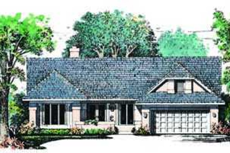 House Blueprint - Exterior - Front Elevation Plan #72-138