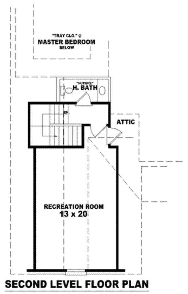 European Floor Plan - Upper Floor Plan #81-1061