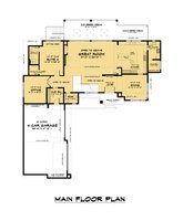 Floor Plan - Main Floor for Contemporary House Plan #1066-135 - 5 bed, 6.5 bath
