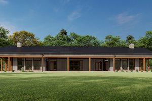 House Blueprint - Ranch Exterior - Front Elevation Plan #1092-55