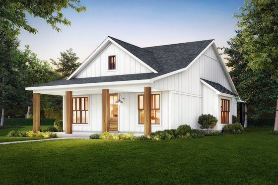 Exterior - Other Elevation 1 for Farmhouse House Plan #1074-85 - 2 bed, 2 bath