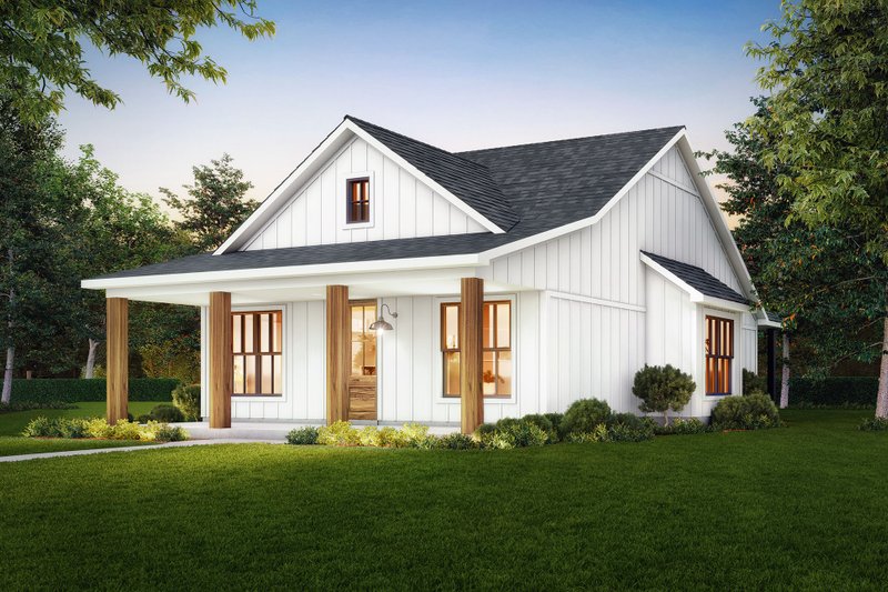 Home Plan - Exterior - Other Elevation 1 for Farmhouse House Plan #1074-85 - 2 bed, 2 bath