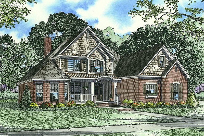 House Design - Exterior - Front Elevation 4 for Craftsman House Plan #17-2153 - 4 bed, 3 bath