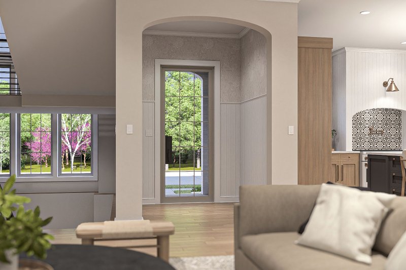 Architectural House Design - Interior - Entry for Cottage House Plan #455-598 - 4 bed, 3.5 bath