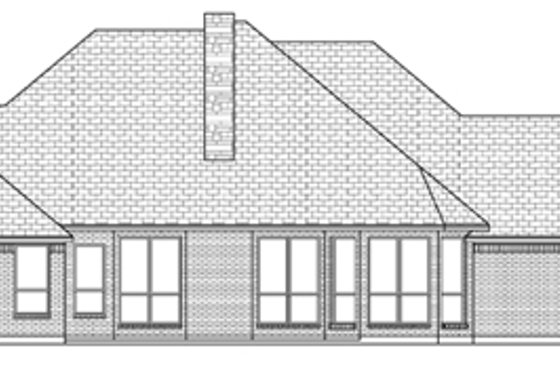 Exterior - Rear Elevation for Traditional House Plan #84-503 - 4 bed, 3 bath