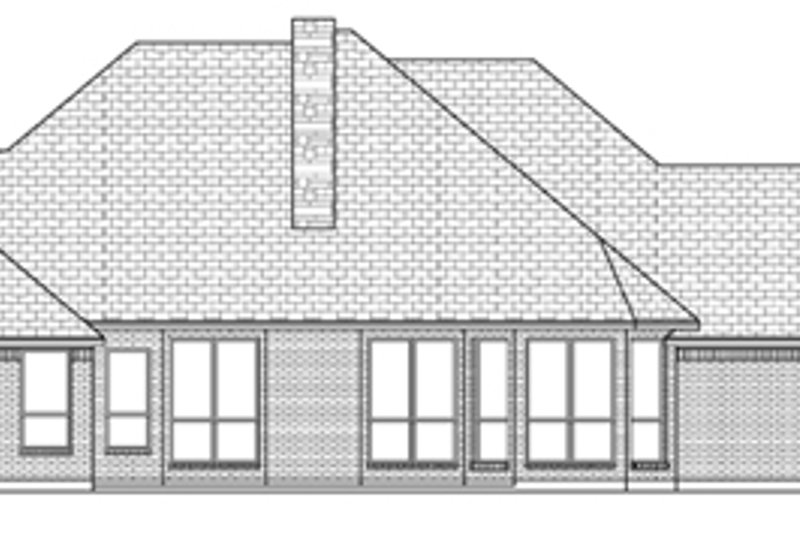 Dream House Plan - Exterior - Rear Elevation for Traditional House Plan #84-503 - 4 bed, 3 bath