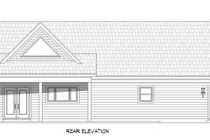 Exterior - Rear Elevation for Traditional House Plan #932-408 - 2 bed, 2 bath