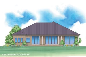 Exterior - Rear Elevation for Contemporary House Plan #930-520 - 4 bed, 4.5 bath