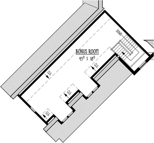Craftsman Floor Plan - Upper Floor Plan #1088-6