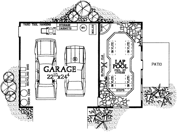 Home Plan - Mediterranean Floor Plan - Main Floor Plan #72-281