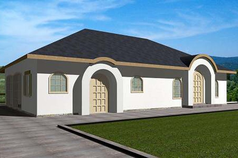 Architectural House Design - Exterior - Front Elevation Plan #117-570
