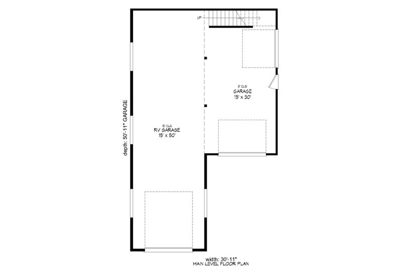 Architectural House Design - Floor Plan - Main Floor for Cottage House Plan #932-118, 0 bath