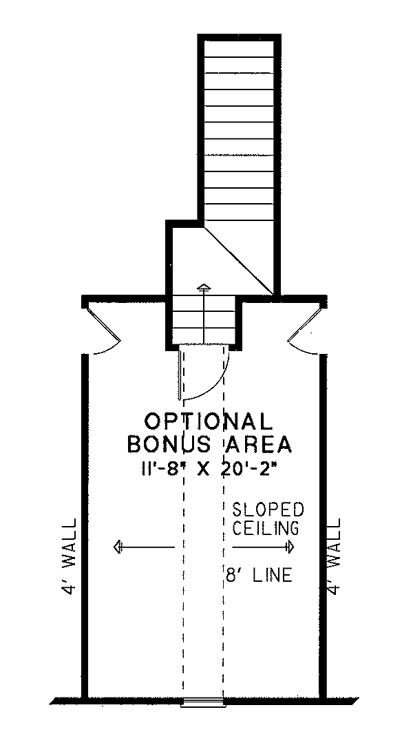 House Design - Southern Floor Plan - Upper Floor Plan #17-1104